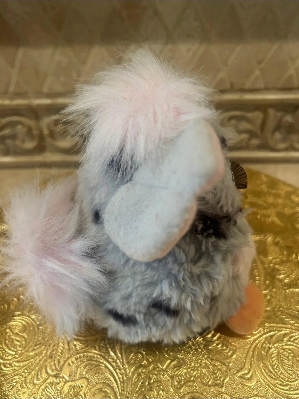Vintage-Style Plush Interactive Furby Toy - Pink, Gray, White New With Tags